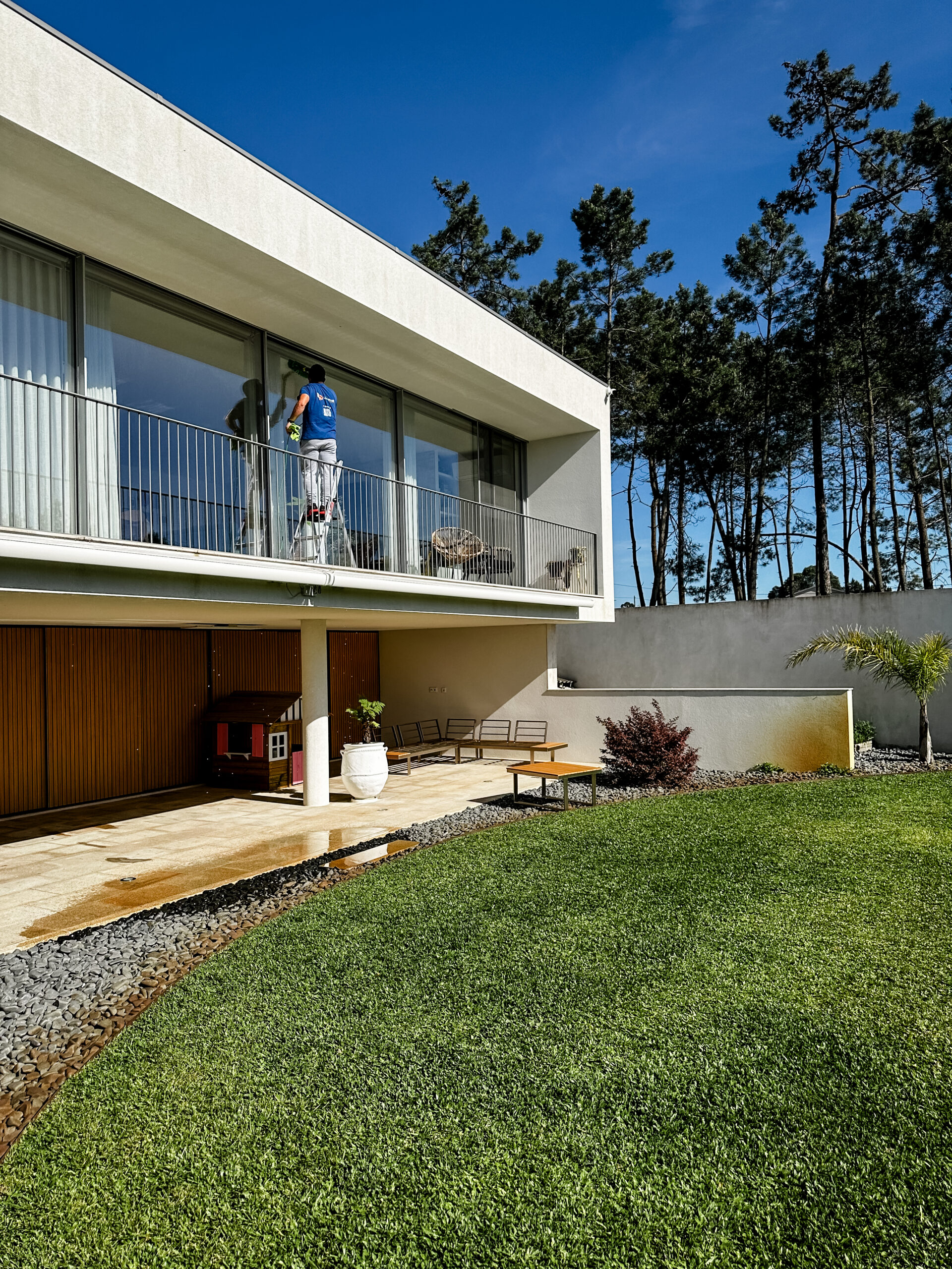 Limpeza de exteriores residenciais
